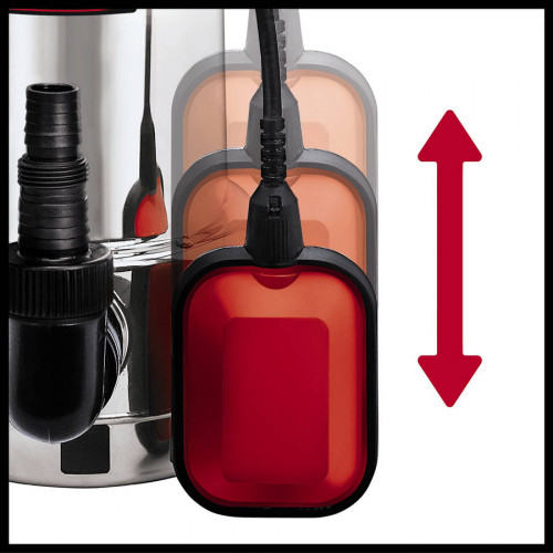 Pompe d’évacuation eaux chargées – GC-DP 9035 N – 900 W – Débit max. 18 000 L/h – Inox – Particules 35 mm - EINHELL 