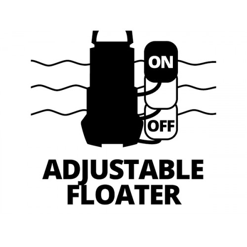 Pompe d’évacuation eaux chargées – GC-DP 9035 N – 900 W – Débit max. 18 000 L/h – Inox – Particules 35 mm - EINHELL 