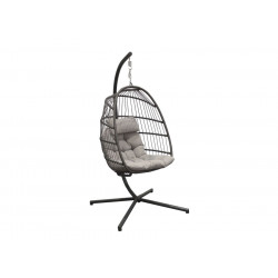 Fauteuil suspendu - Gris kiwi de marque PROLOISIRS, référence: J5419200