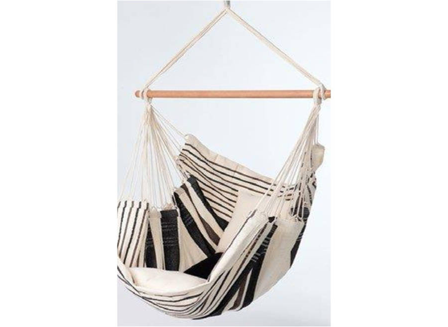 Chaise hamac avec bois d'ecartement - Cafe