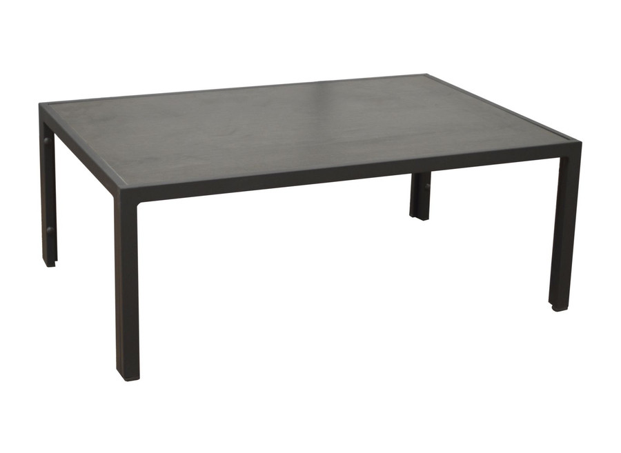 Table basse Mt alu / ceram - graphite / ebene