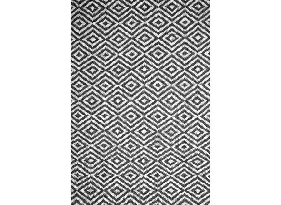 Tapis d'extérieur polyethylene 120x170 - elvig gris