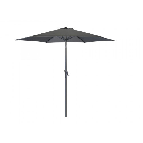 Parasol 300 cm - manivelle - Gris / gris - PROLOISIRS