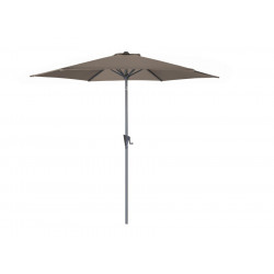 Parasol 300 cm - manivelle - Gris / taupe de marque PROLOISIRS, référence: J5426700