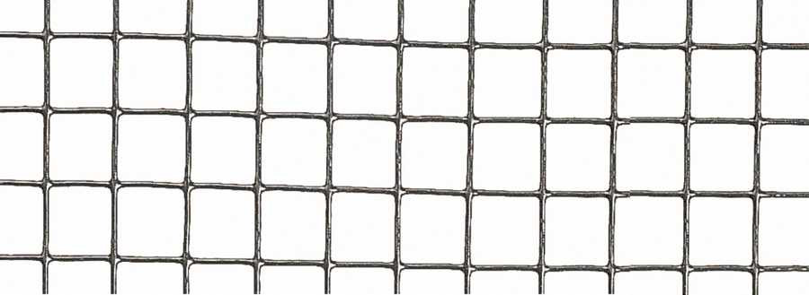 Grillage metal galva carré 1,2cm - 1 x 25 m - Gris