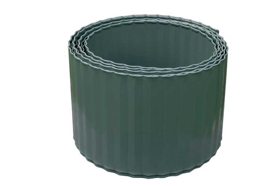 Bordure acier ondulé - 600 x H 14 cm - vert