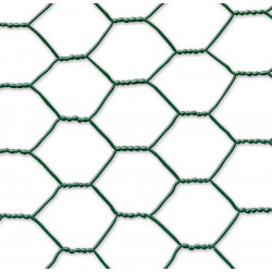 Grillage métal plastififé triple torsion 2,5cm - 0,5 x 10 m - Vert de marque NORTENE , référence: J5435600