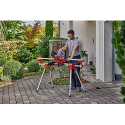 Piètement stationnaire universel en aluminium pour scies à onglet – charge 100 kg - EINHELL