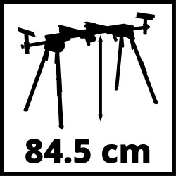 Piètement stationnaire universel en aluminium pour scies à onglet – charge 100 kg - EINHELL