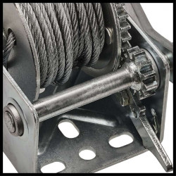 Treuil manuel – TC-WI 500 – Capacité de traction 500 kg – Câble acier 10 m - EINHELL