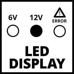 Chargeur de batterie CE-BC 1 M – 6 V / 12 V – charge intelligente pour batteries 3 à 32 Ah - EINHELL