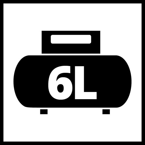 Compresseur silencieux TE-AC 6 Silent – 6 L – 8 bar – 57 dB – moteur sans huile 550 W - EINHELL 