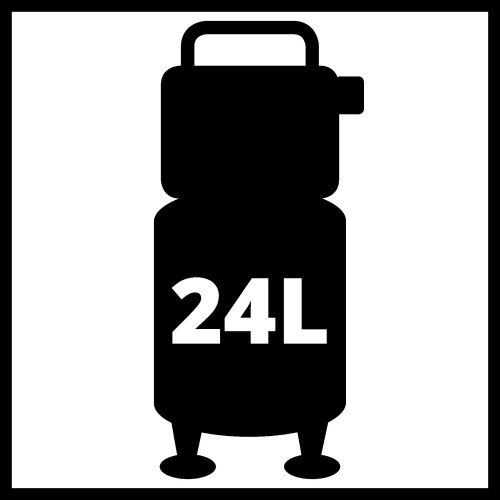 Compresseur silencieux TE-AC 24 Silent – 24 L – 8 bar – 57 dB – moteur sans huile 750 W - EINHELL 