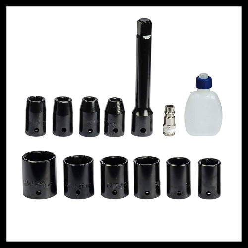 Clé à chocs pneumatique TC-PW 610 – 610 Nm – 6,3 bar – coffret avec accessoires - EINHELL 