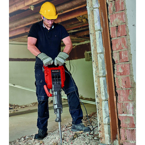 Marteau de démolition – TE-DH 50 – 1700 W – 50 J – Porte-outils SDS-HEX – Livré avec burins et chariot de transport - EINHELL 