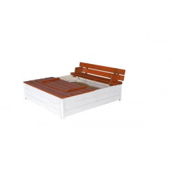 Bac à sable SANDY - avec bancs rabattables - bois - 1,45 m² - Trigano