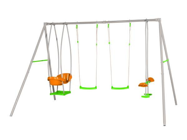 Portique JADE AXION - Métal - hors tout 7,20 m² - 4 agrès