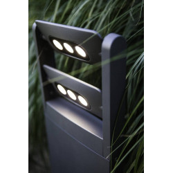 Borne Gris Foncé MINI LEDSPOT, LED Intégrée, 18W , 1210 lumens, 4000K, IP65, 230V, Classe I - CALI