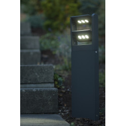 Borne Gris Foncé MINI LEDSPOT, LED Intégrée, 18W , 1210 lumens, 4000K, IP65, 230V, Classe I - CALI