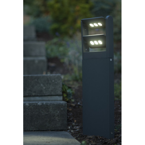 Borne Gris Foncé MINI LEDSPOT, LED Intégrée, 18W , 1210 lumens, 4000K, IP65, 230V, Classe I - CALI