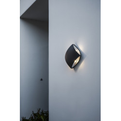 Applique Gris Foncé PILO, LED Intégrée, 11W, 760 lumens, 4000K, IP54, 230V, Classe I - CALI