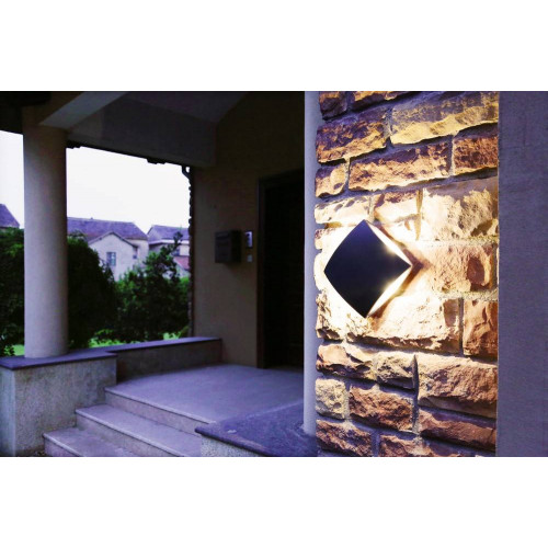 Applique Gris Foncé PILO, LED Intégrée, 11W, 760 lumens, 4000K, IP54, 230V, Classe I - CALI