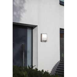 Applique Acier Brossé VESTA, LED Intégrée, 30W, 1350 lumens, 3000K, IP54, 230V, Classe I - CALI