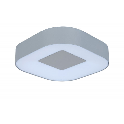 Applique Argent UBLO carrée, LED Intégrée, 16W, 950 lumens, 3000K, IP54, 230V, Classe I - CALI