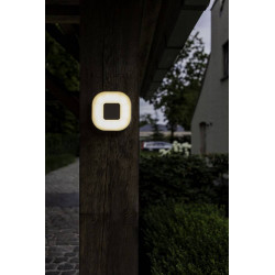 Applique Argent UBLO carrée, LED Intégrée, 16W, 950 lumens, 3000K, IP54, 230V, Classe I - CALI
