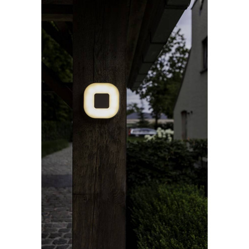 Applique Argent UBLO carrée, LED Intégrée, 16W, 950 lumens, 3000K, IP54, 230V, Classe I - CALI