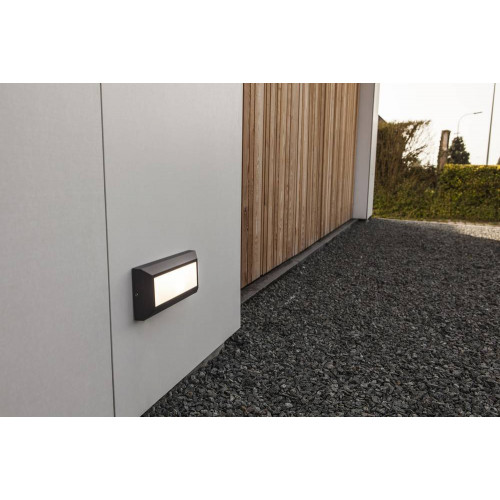 Applique Gris Foncé HELENA direct, LED Intégrée, 10W, 400 lumens, 4000K, IP54, 230V, Classe I - CALI