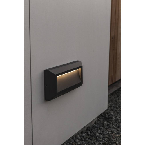 Applique Gris Foncé HELENA indirect, LED Intégrée, 10W, 400 lumens, 4000K, IP54, 230V, Classe I - CALI