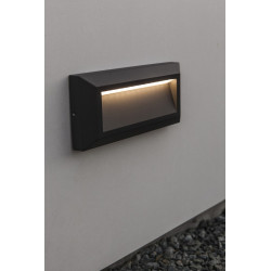 Applique Gris Foncé HELENA indirect, LED Intégrée, 10W, 400 lumens, 4000K, IP54, 230V, Classe I - CALI
