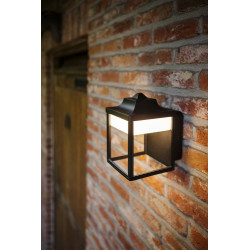 Applique Noir Matt ZOE, LED Intégrée, 9W, 330 lumens, 3000K, IP54, 230V, Classe I - CALI