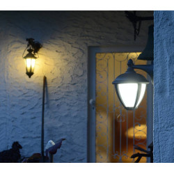 Applique Noir Matt UNITE basse, LED Intégrée, 9W, 330 lumens, 3000K, IP44, 230V, Classe I - CALI
