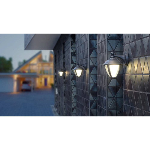 Applique Noir Matt UNITE basse, LED Intégrée, 9W, 330 lumens, 3000K, IP44, 230V, Classe I - CALI