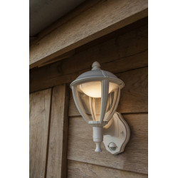 Applique Blanc UNITE à détection, LED Intégrée, 9W, 330 lumens, 3000K, IP44, 230V, Classe I - CALI