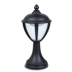 Borne Noir Matt UNITE, LED Intégrée, 9W, 330 lumens, 3000K, IP44, 230V, Classe I - CALI