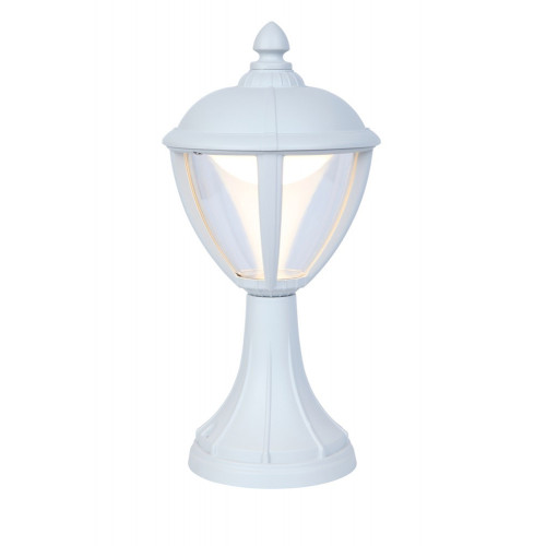 Borne Blanc Matt UNITE, LED Intégrée, 9W, 330 lumens, 3000K, IP44, 230V, Classe I - CALI