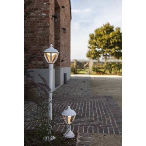 Borne Blanc Matt UNITE, LED Intégrée, 9W, 330 lumens, 3000K, IP44, 230V, Classe I - CALI