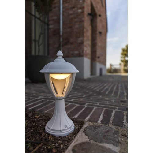 Borne Blanc Matt UNITE, LED Intégrée, 9W, 330 lumens, 3000K, IP44, 230V, Classe I - CALI