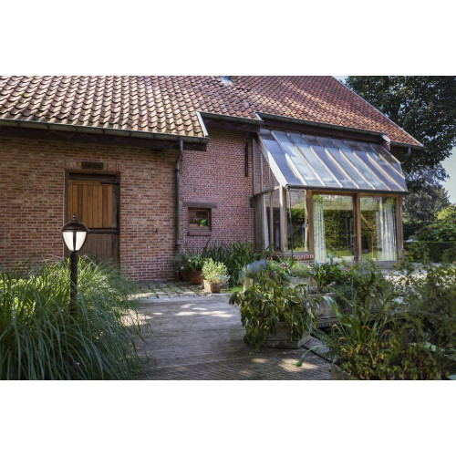 Borne Noir Matt UNITE sur pied, LED Intégrée, 9W, 330 lumens, 3000K, IP44, 230V, Classe I - CALI