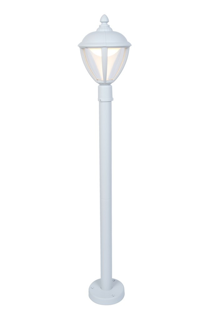 Borne Blanc Matt UNITE, LED Intégrée, 9W, 330 lumens, 3000K, IP44, 230V, Classe I