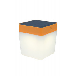 Lampe à poser Orange TABLE CUBE, LED Intégrée, 1W, 100 lumens, 3000K, IP44, SOLAIRE, Classe III - CALI