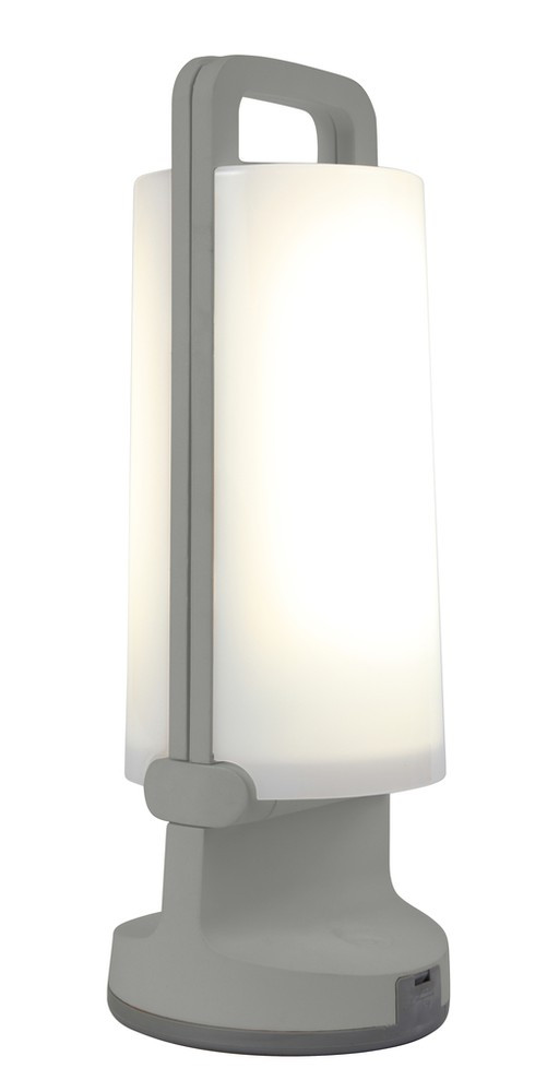 Lampe à poser Gris Argenté DRAGONFLY, LED Intégrée, 1W, 120 lumens, 4000K, IP54, SOLAIRE, Classe III