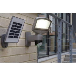 Applique Grise SUNSHINE, LED Intégrée, 3W, 360 lumens, 4000K, IP44, SOLAIRE, Classe III - CALI