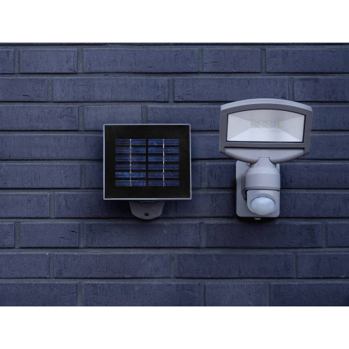 Applique Grise SUNSHINE, LED Intégrée, 3W, 360 lumens, 4000K, IP44, SOLAIRE, Classe III - CALI