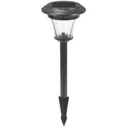 Borne Noire MAXIMUS, LED Intégrée, 90 lumens, 3000K, IP44, SOLAIRE, Classe III - CALI