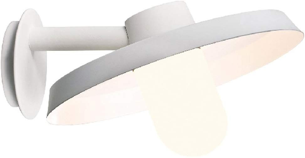 Applique Blanche ELEMENTS 20, Ampoule E27 non fournie, Max 60W, IP44, 230V, Classe I