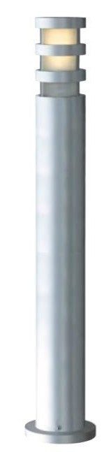 Borne Aluminium DARWIN, Ampoule E27 non fournie, Max 18W, IP44, 230V, Classe II